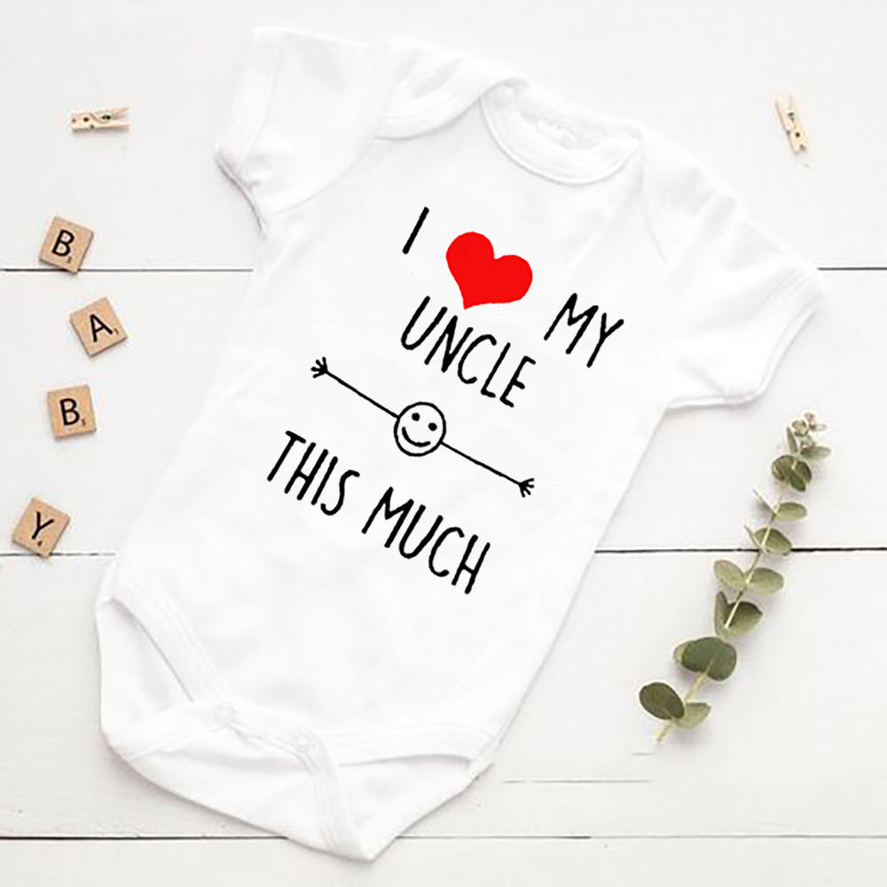 Baby Clothing Gender Neutral - 나는 삼촌을 사랑합니다 너무 많은 신생아