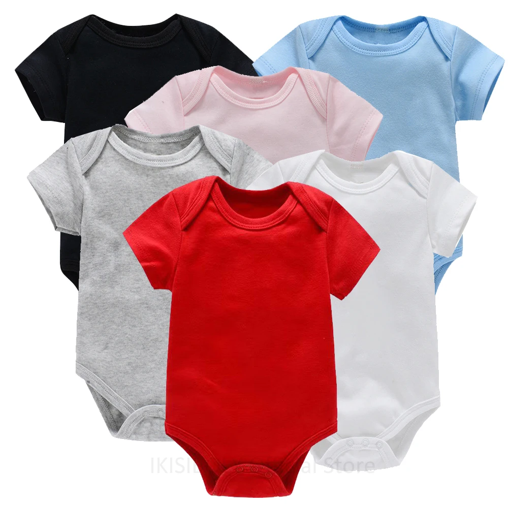 Baby Clothing Gender Neutral - 남녀공용 반팔 롬퍼, 0-24M 코튼 원피스