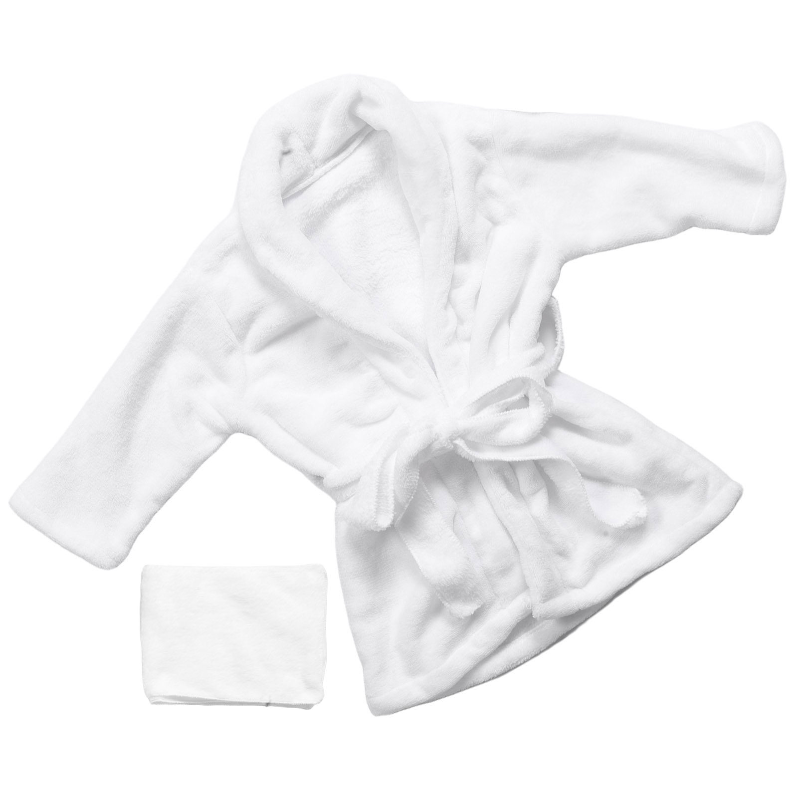 Baby Gown Nightwear - 1세트 어린이용 목욕 가운, 두꺼운 코랄