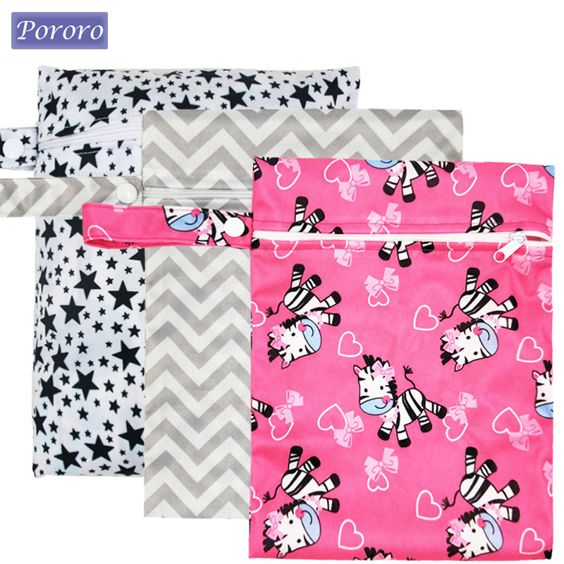 Baby Clothing Bag - 방수 재사용 가능한 젖은 가방 인쇄
