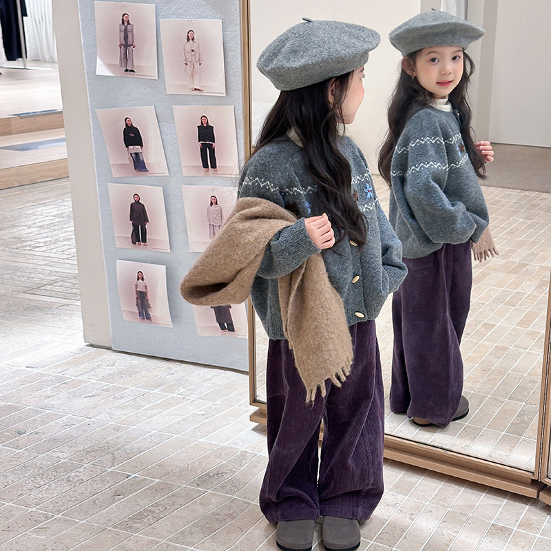 2025 가을 신상 여아 수제 레트로 작은 꽃무늬 스웨 - Baby Clothing Boutique 리뷰 및 가격