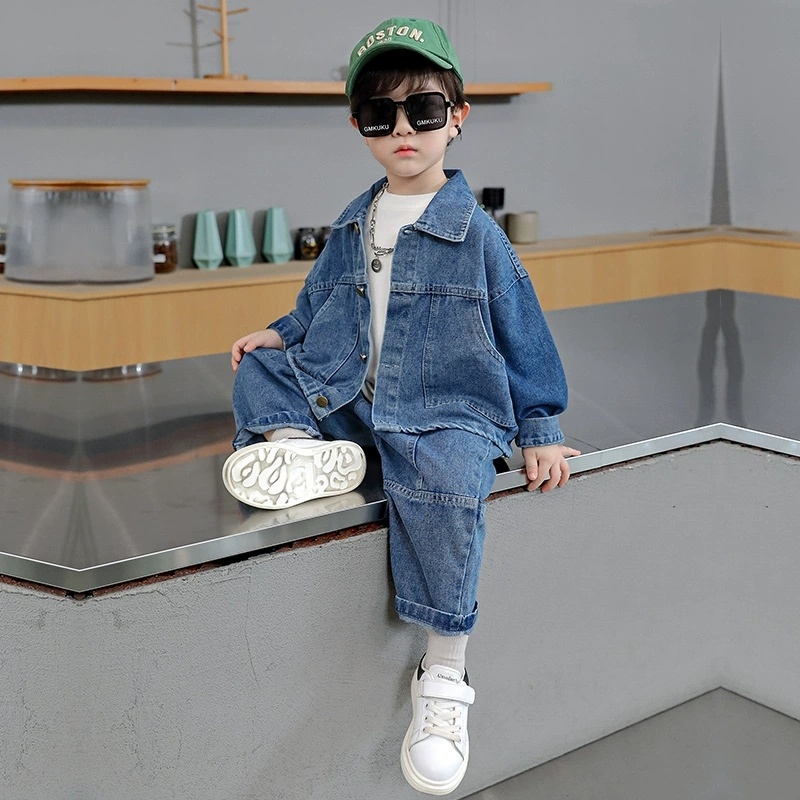 베이비 보이 부티크 의류 세트 패션 남자아이 데님 재킷 - Baby Clothing Boutique 리뷰 및 가격