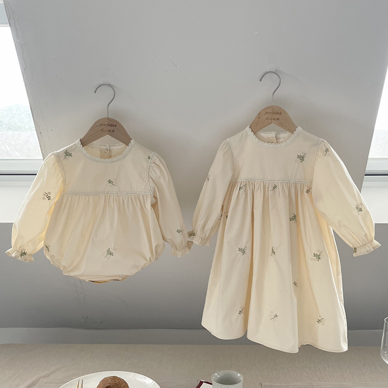 원피스 자수 할로우 걸 원피스 아기 롬퍼 공주 드레스, - Baby Clothing Crochet 리뷰 및 가격