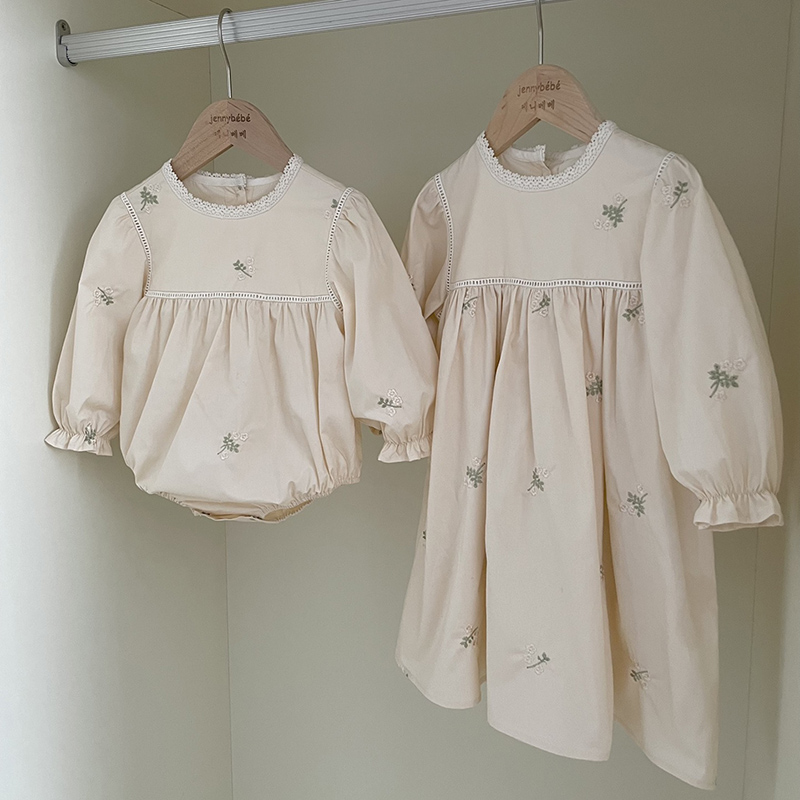 원피스 자수 할로우 걸 원피스 아기 롬퍼 공주 드레스, - Baby Clothing Crochet 리뷰 및 가격