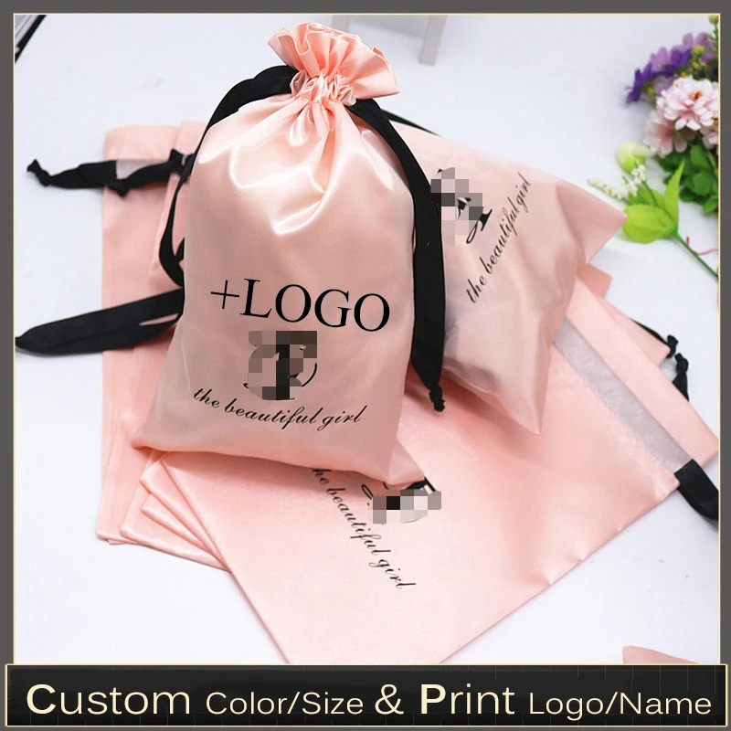 20PCS 아기 핑크 실크 새틴 주머니 머리 확장/가  - Baby Clothing Bag 리뷰 및 가격