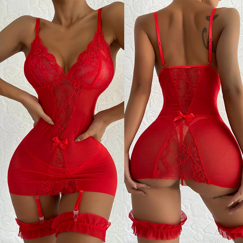 숙녀 란제리 잠옷 섹시한 여성 레이스 잠옷 가운 Bab - Baby Gown Nightwear 리뷰 및 가격