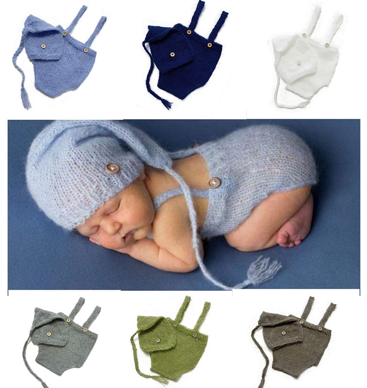 2 개/대 크로 셰 뜨개질 신생아 복장 신생아 사진 소 - Baby Clothing Crochet 리뷰 및 가격