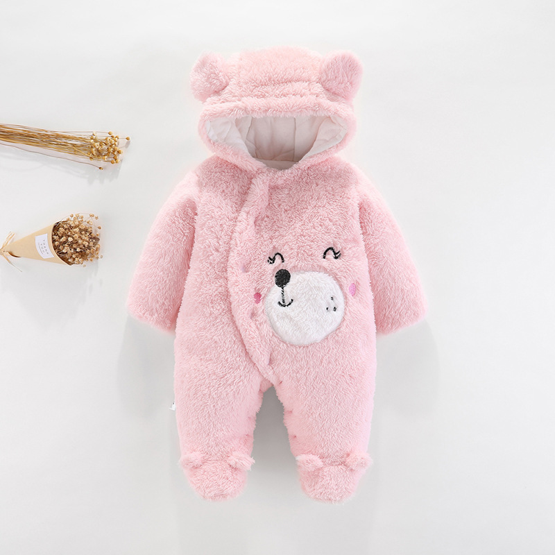 아기 소년 옷 귀여운 플러시 만화 아기 Rompers  - Baby Clothing Gender Neutral 리뷰 및 가격