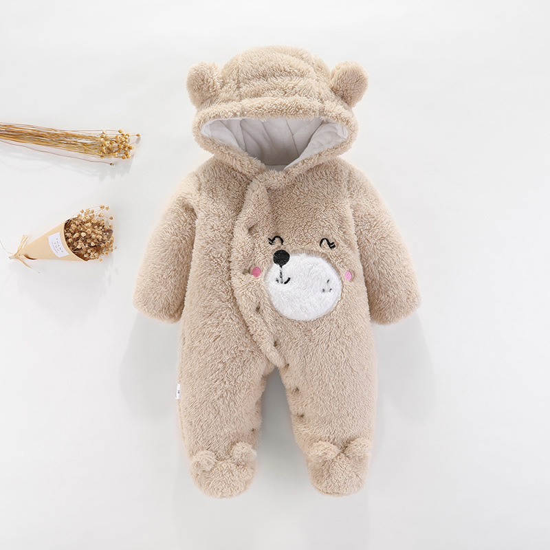 아기 소년 옷 귀여운 플러시 만화 아기 Rompers  - Baby Clothing Gender Neutral 리뷰 및 가격