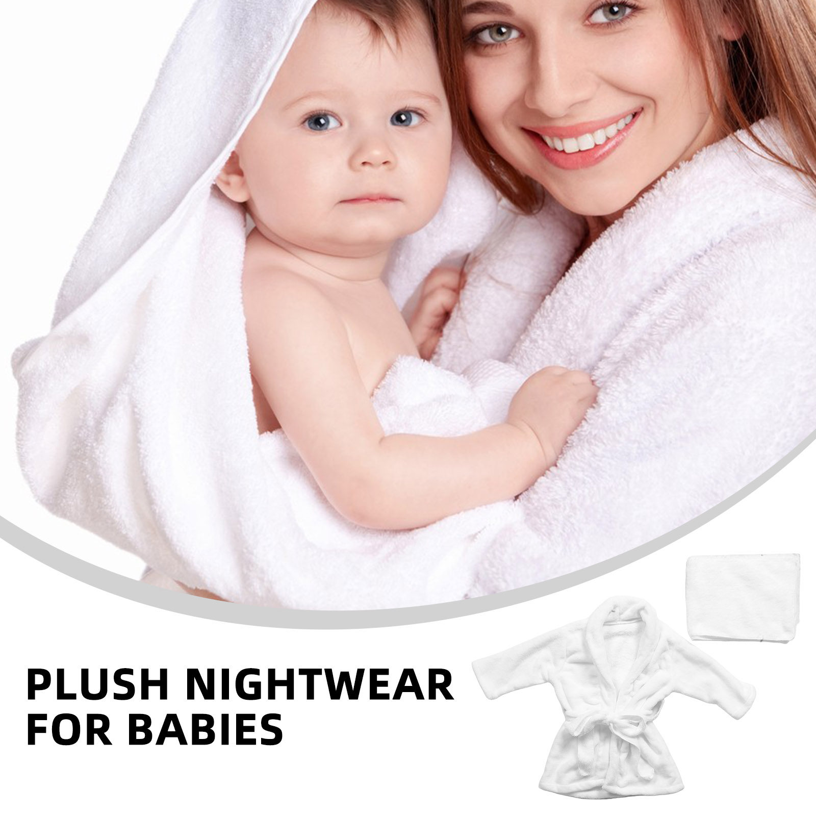 1세트 어린이용 목욕 가운, 두꺼운 코랄 플리스 소재, - Baby Gown Nightwear 리뷰 및 가격