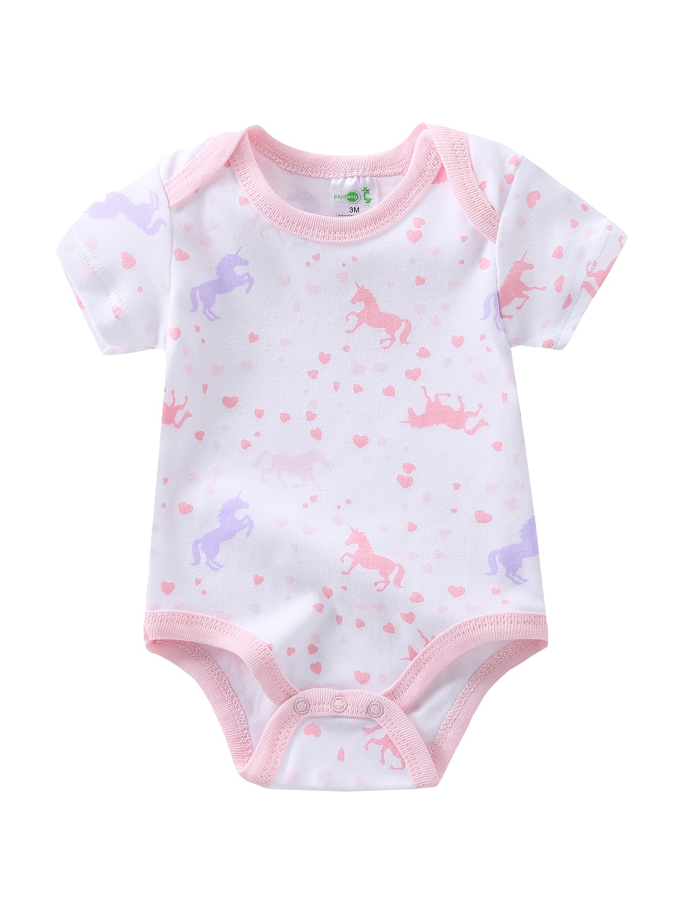 5개입 여아 반팔 바디수트, 면 소재 아기 롬퍼, 여아 - Baby Clothing Essentials Newborn 리뷰 및 가격