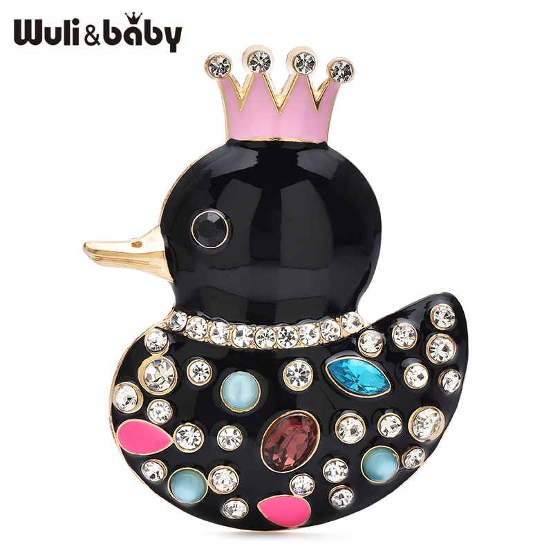 Wuli&baby 러블리 웨어 크라운 덕 브로치 4색  - Baby Clothing Bag 리뷰 및 가격