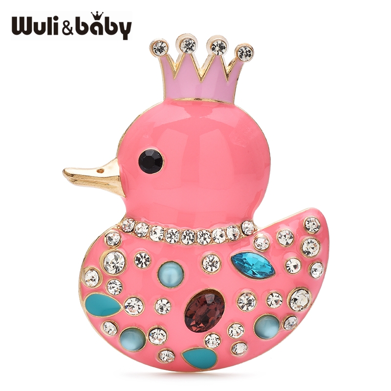 Wuli&baby 러블리 웨어 크라운 덕 브로치 4색  - Baby Clothing Bag 리뷰 및 가격