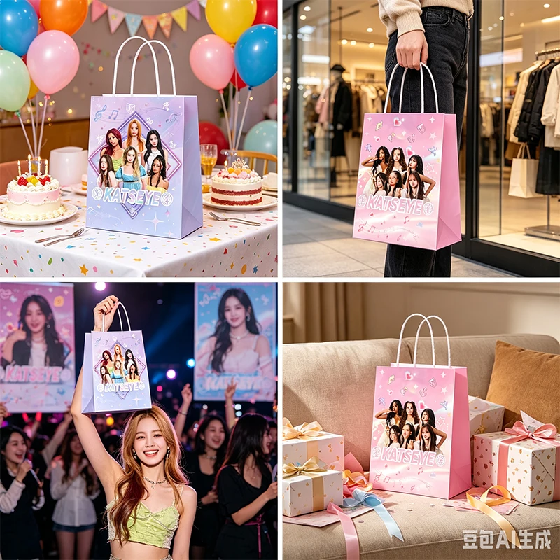 12개/세트, 캣아이 핸드백, K팝 걸 그룹 생일 파티 - Baby Clothing Bag 리뷰 및 가격