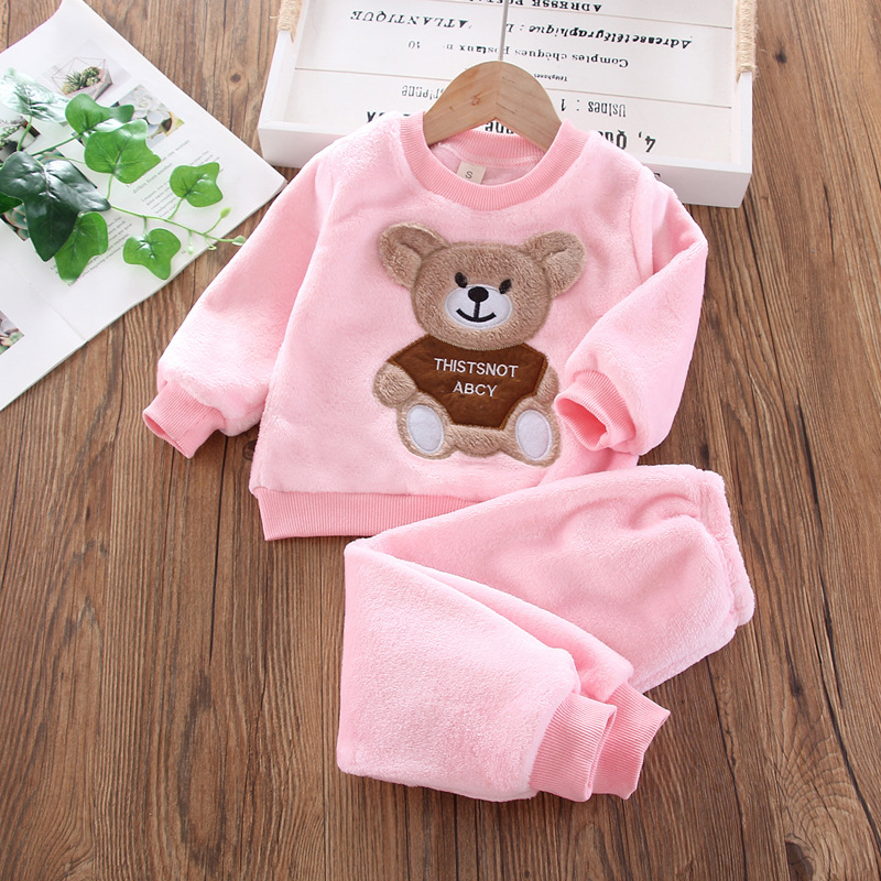 새로운 겨울 아기 소녀 소년 홈웨어 세트 가을 패션 플 - Baby Clothing Crochet 리뷰 및 가격