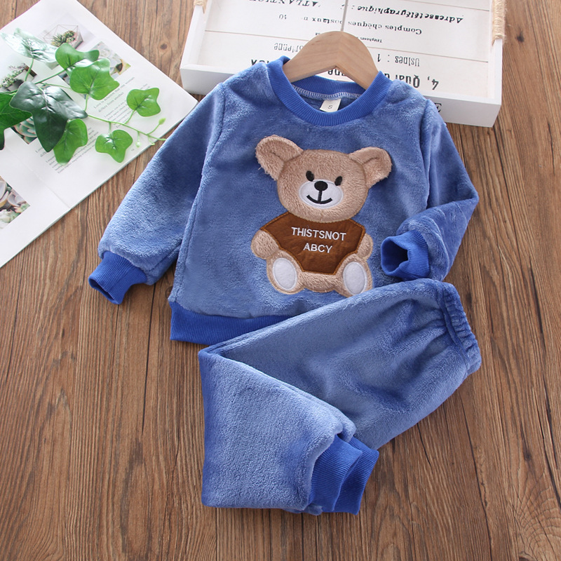 새로운 겨울 아기 소녀 소년 홈웨어 세트 가을 패션 플 - Baby Clothing Crochet 리뷰 및 가격