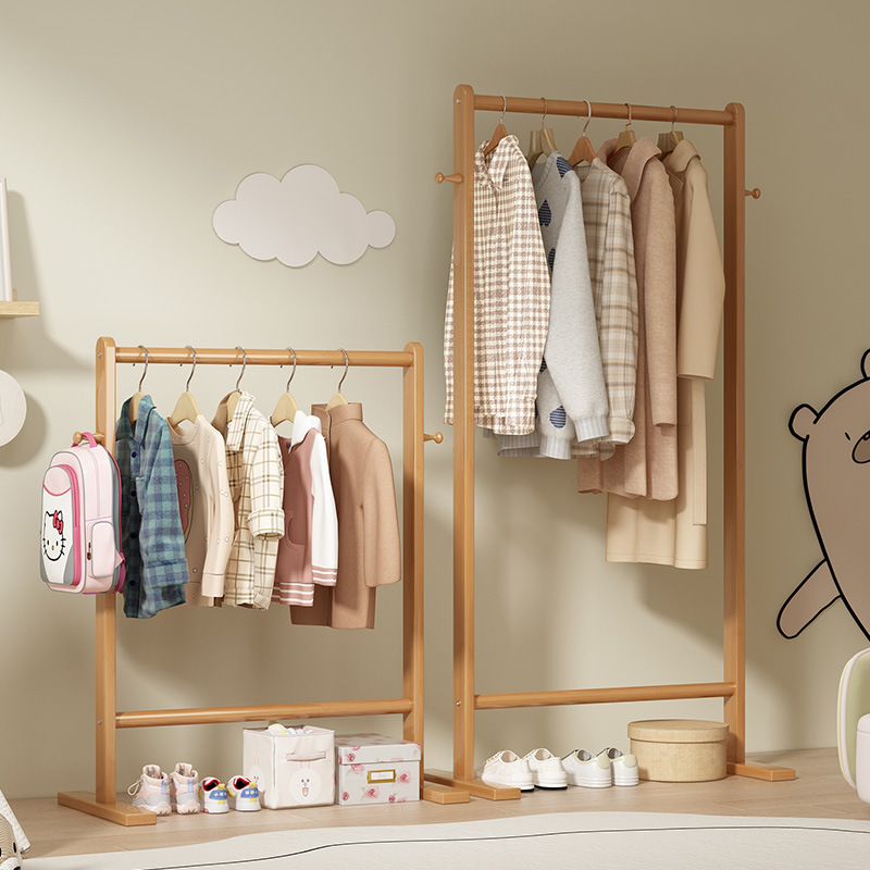 작은 대나무 모자 걸이대, 바닥에 걸어 사용하는 옷걸이 - Baby Clothing Rack 리뷰 및 가격