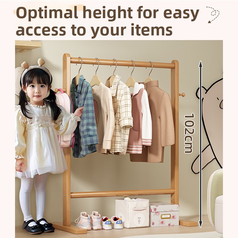 작은 대나무 모자 걸이대, 바닥에 걸어 사용하는 옷걸이 - Baby Clothing Rack 리뷰 및 가격