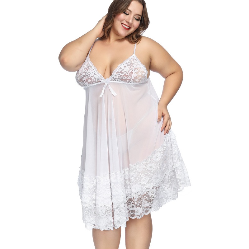 S-7XL 플러스 사이즈 섹시한 스트랩 Nightwea - Baby Gown Nightwear 리뷰 및 가격